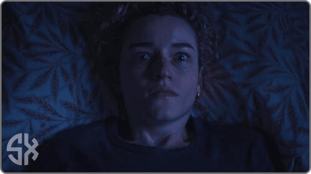 Julia Garner in a powerful scene from Weapons Movie portraying emotional turmoil and suspense